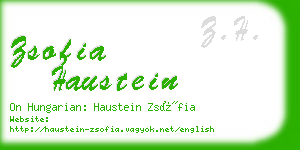 zsofia haustein business card